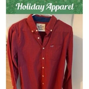 Hollister Long Sleeve Button Down Shirt/Small
